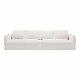 Gabriele 4 Seater Sofa White Boucle