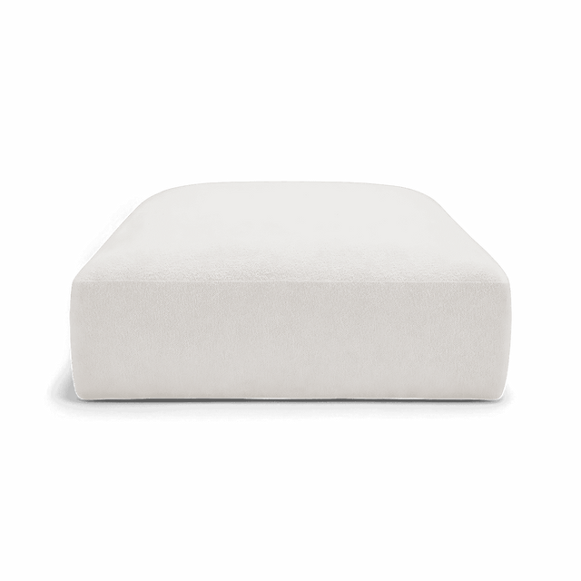 Gabriele Ottoman White Boucle