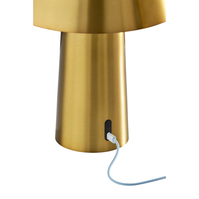 Tiller Brass Cordless Table Lamp