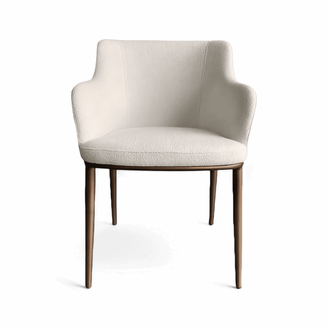 Jade Dining Chair White Boucle
