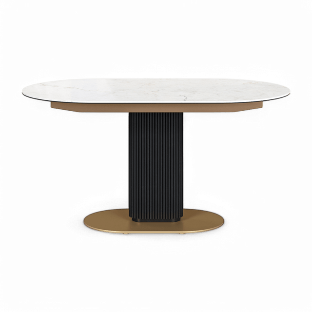 Luna Extendable Dining Table White