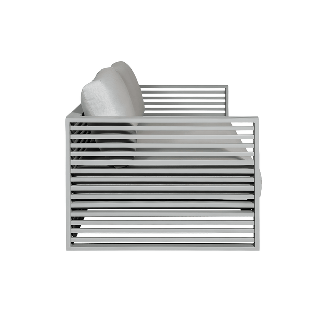 Mallorca Outdoor 3-Seater Sofa Gray