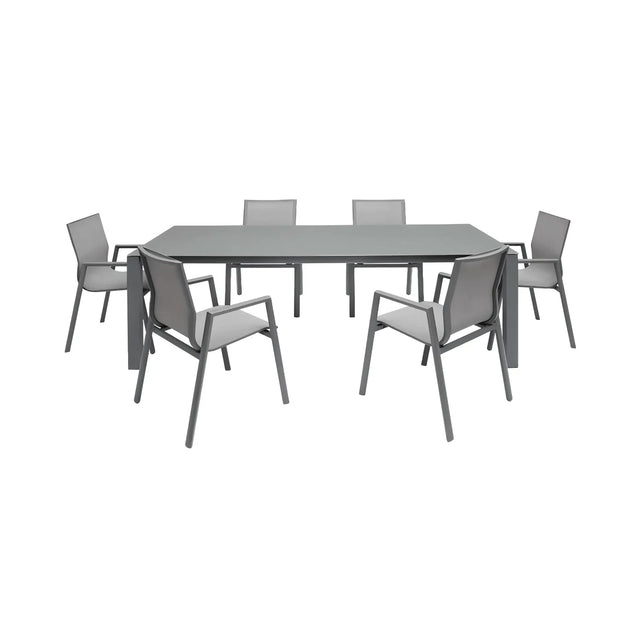 Malta Outdoor Dining Set Gray