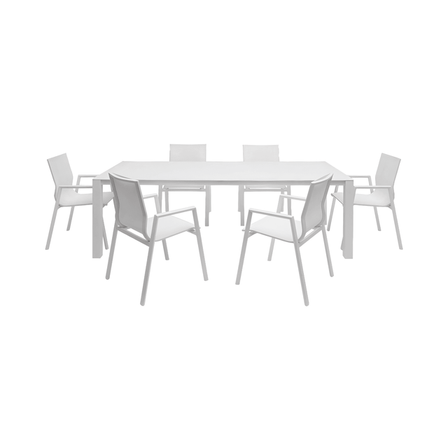 Malta Outdoor Dining Table White