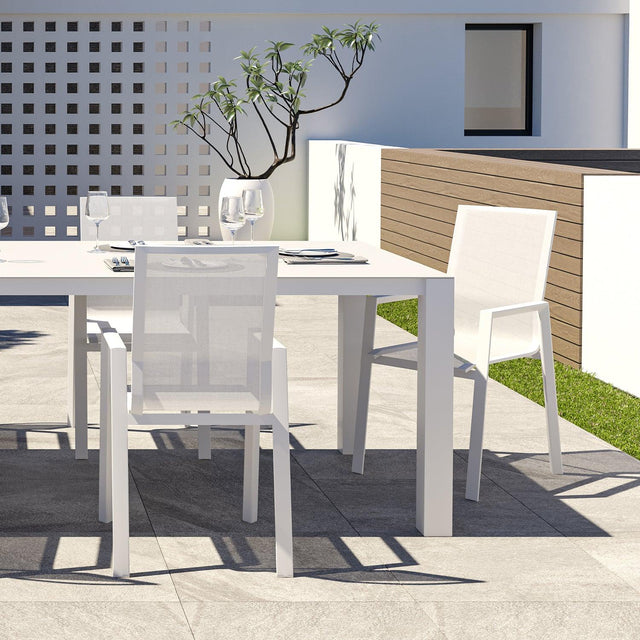 Malta Outdoor Dining Chair White