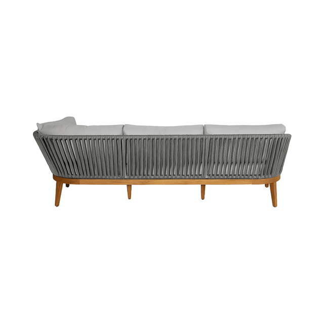 Maui Outdoor Sectional Sofa Light Gray