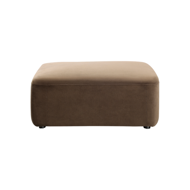 Brunello Large Modular Sofa Brown Velvet