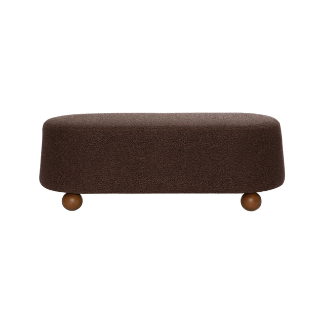 Mell Brown Boucle Bench