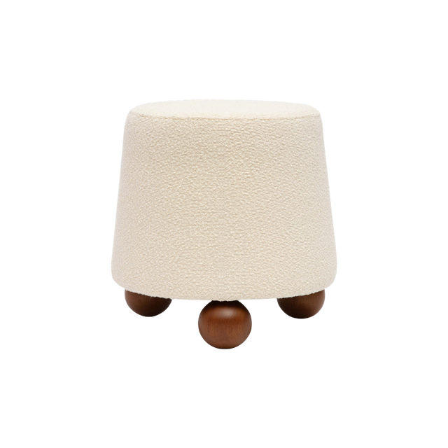 Mell Stool Cream Boucle