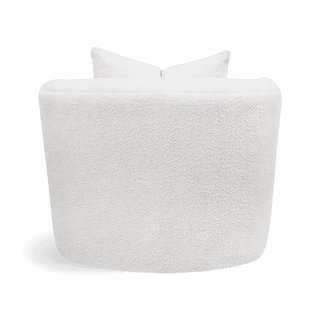 Naomi Lounge Chair White Boucle