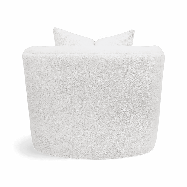 Naomi Lounge Chair White Boucle