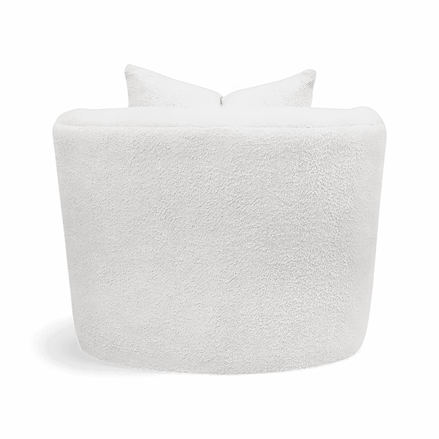 Elora Lounge Chair White Boucle