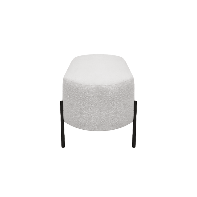 Naomi Bench White Boucle