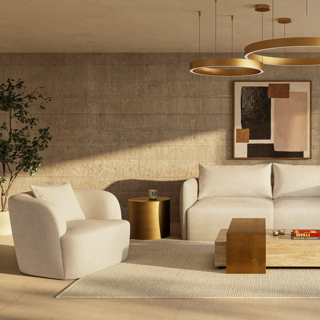 Nilo Sofa Bed Ivory Velvet