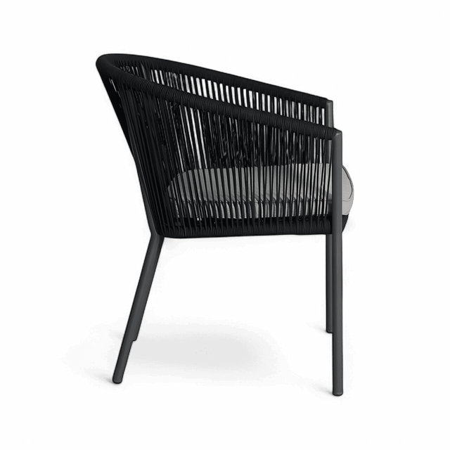 Pahani Outdoor Dining Chair Dark Gray