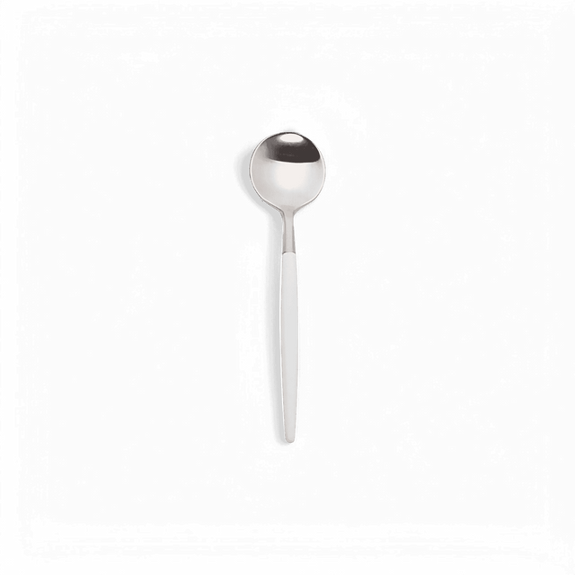 Paradiso White and Silver Silverware Set