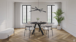 Robbie Round Dining Table Black