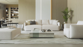 Gabriele 4 Seater Sofa White Boucle