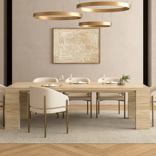 Roma Dining Table Travertine