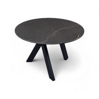 Robbie Round Dining Table Black