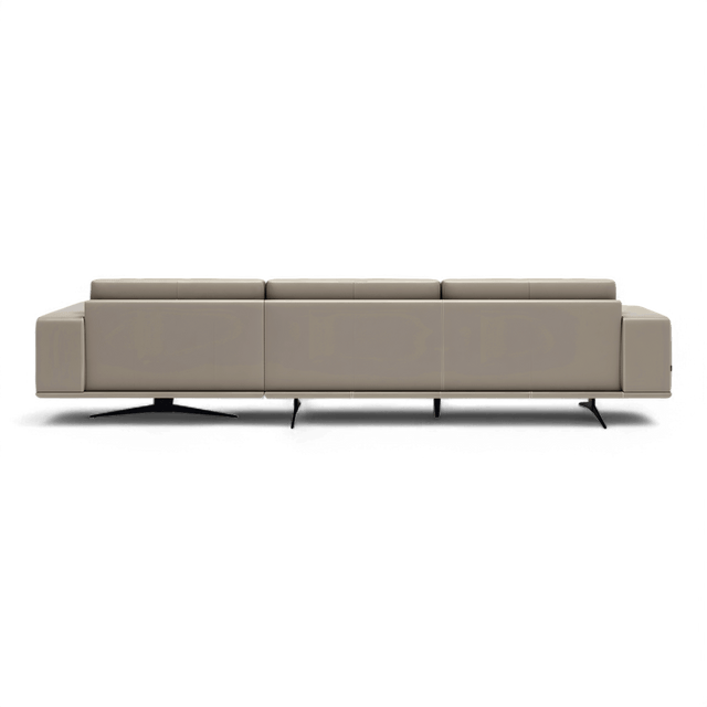 Valentino Right Sectional Sofa Gray