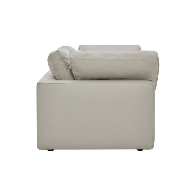 Bloom Leather 3 Seater Sofa Mocha