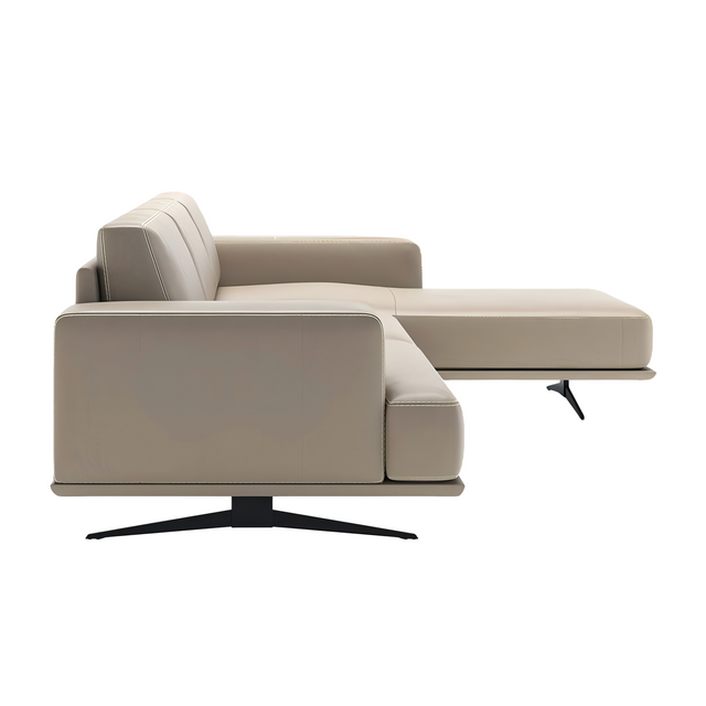 Valentino Left Sectional Sofa Gray