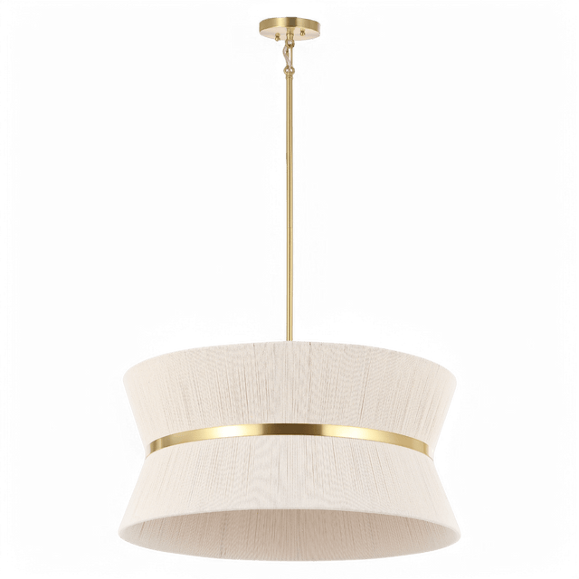 Soleil Chandelier Brass