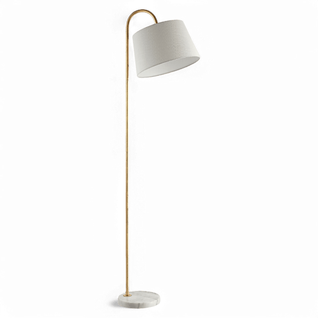 Solis Floor Lamp White & Gold