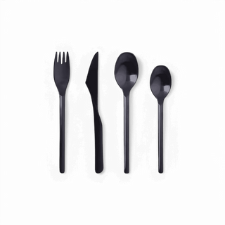 Tivoli Black Silverware Set
