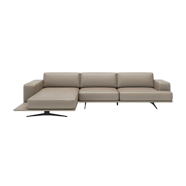 Valentino Left Sectional Sofa Gray