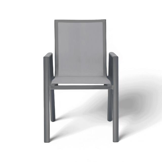 Malta Outdoor Dining Chair Gray
