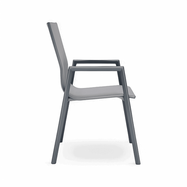 Malta Outdoor Dining Chair Gray