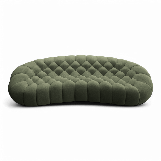 Warby 3 Seater Sofa Green