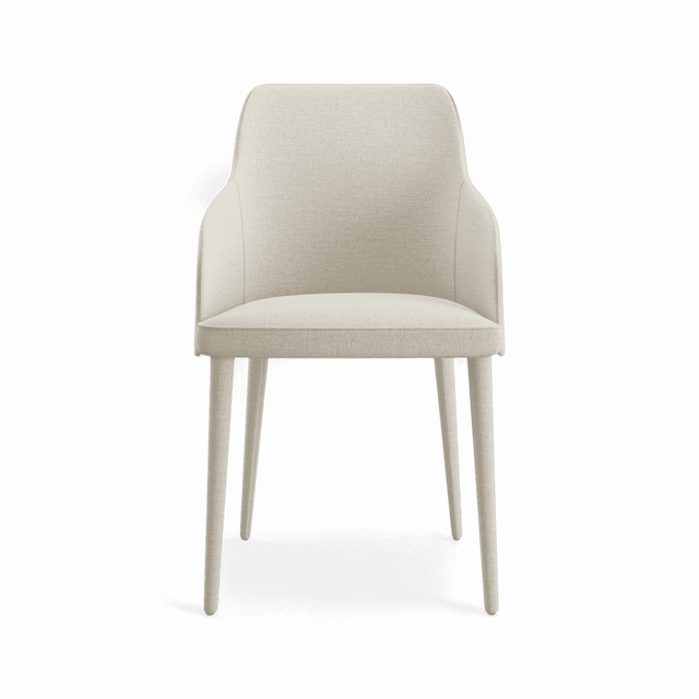 Zeta Dining Chair White Linen