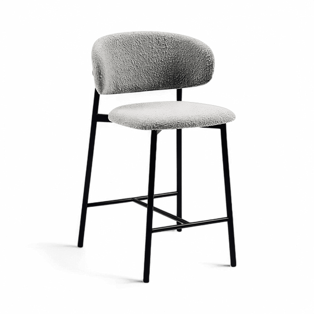 Zoya Counter Stool Gray Boucle