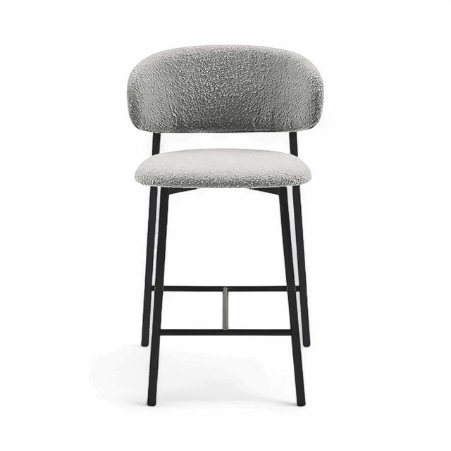 Zoya Counter Stool Gray Boucle