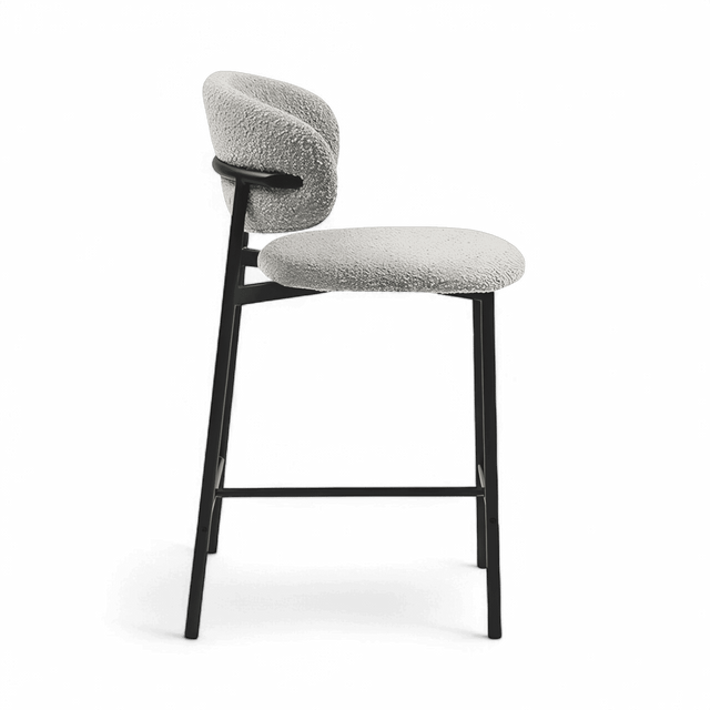 Zoya Counter Stool Gray Boucle