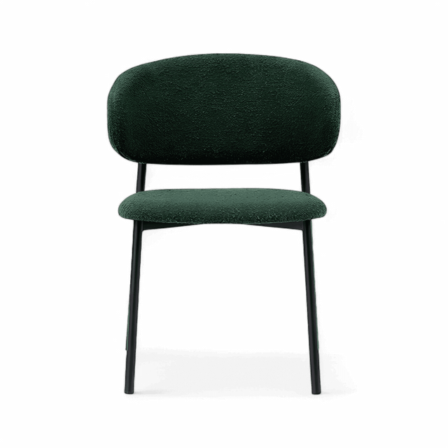 Zoya Dining Chair Green Boucle