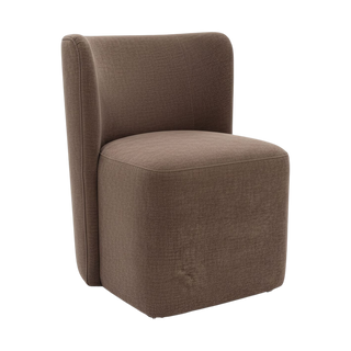 Cocora Dining Chair with Wheels Taupe