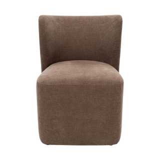 Cocora Dining Chair with Wheels Taupe