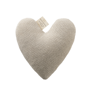 Taupe Heart Pillow