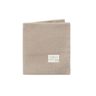 Dotty Pouch & Blanket Set Stone