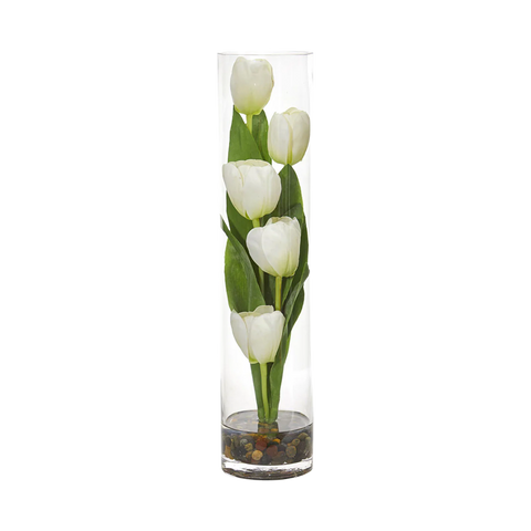 18" Tulip Sonata White