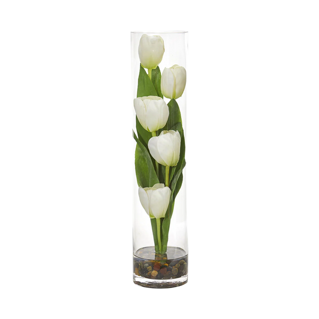 18" Tulip Sonata White