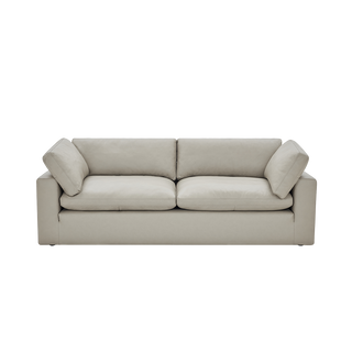 Bloom Leather 3 Seater Sofa Mocha