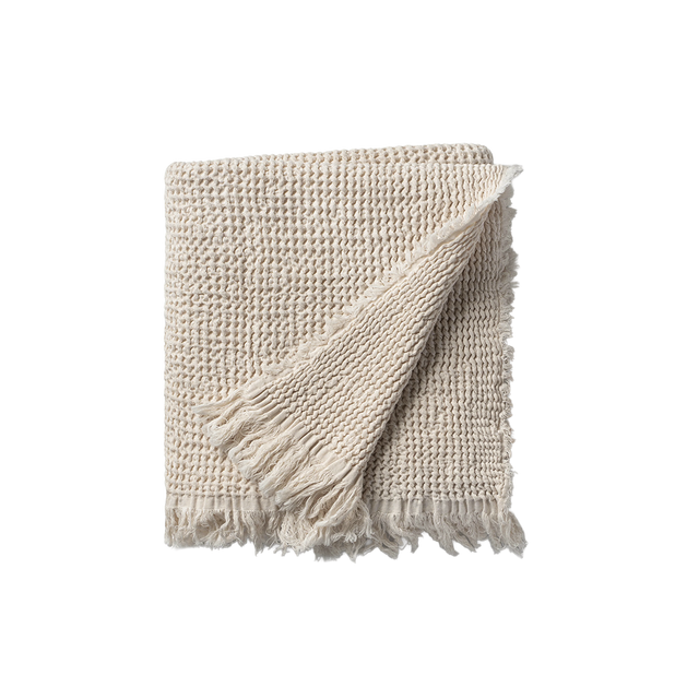 Waffle Muslin Baby Blanket Cream