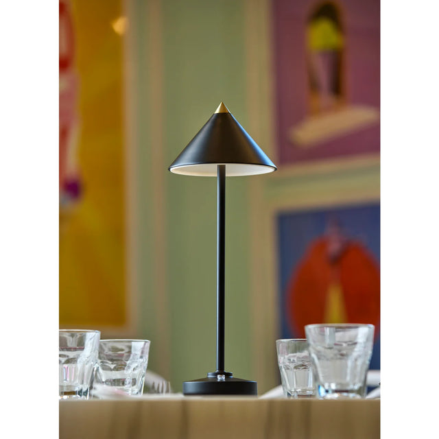 Volta Black Led Cordless Table Lamp