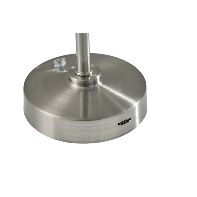 Volta Silver Led Cordless Table Lamp