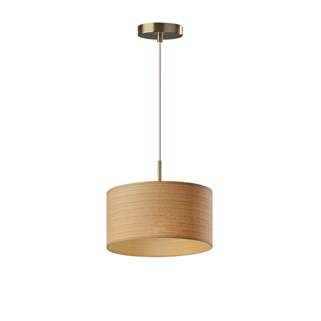 Embera Drum Brown Pendant